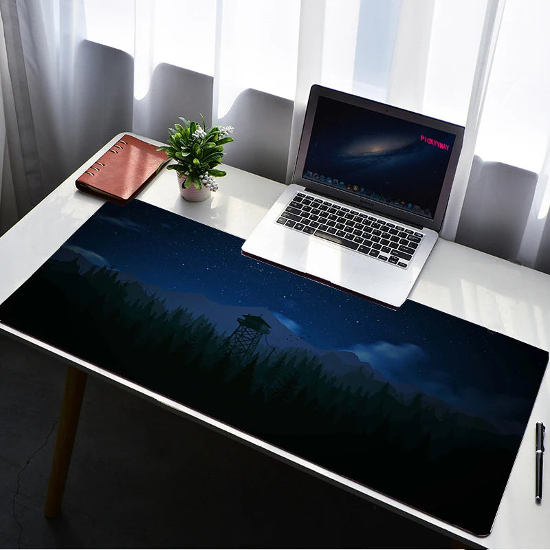 Deep Forest Firewatch XXL Extended Gaming Desk Mat Mouse Pad