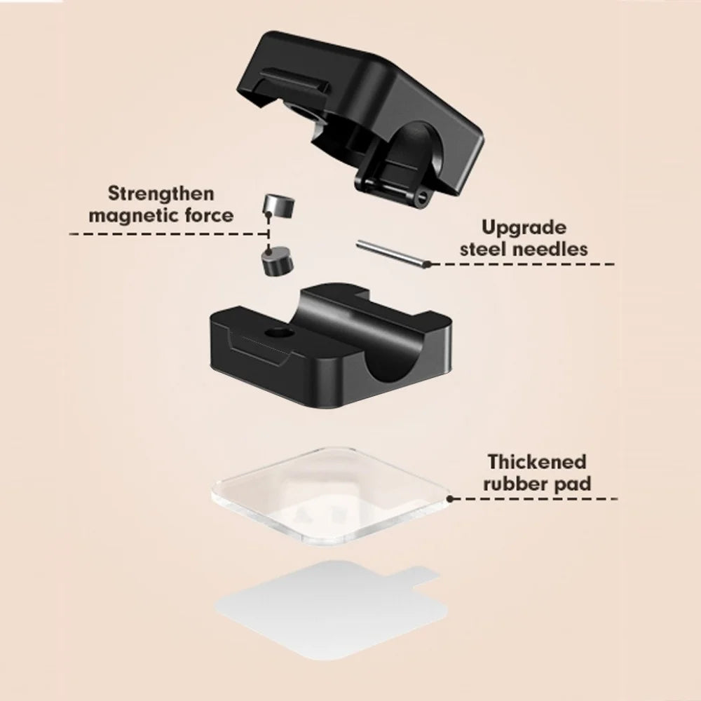 Magnetic Under-Desk Cable Clips & Cord Organizer Keepers