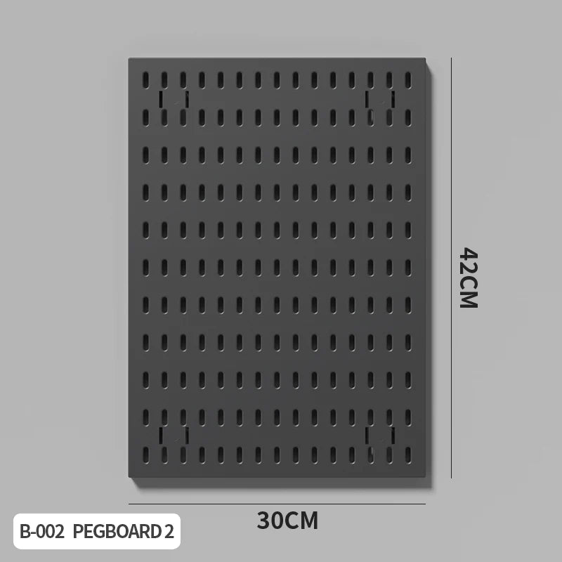 Ultimate Modular Plastic Pegboard System with Hooks Bins Shelves