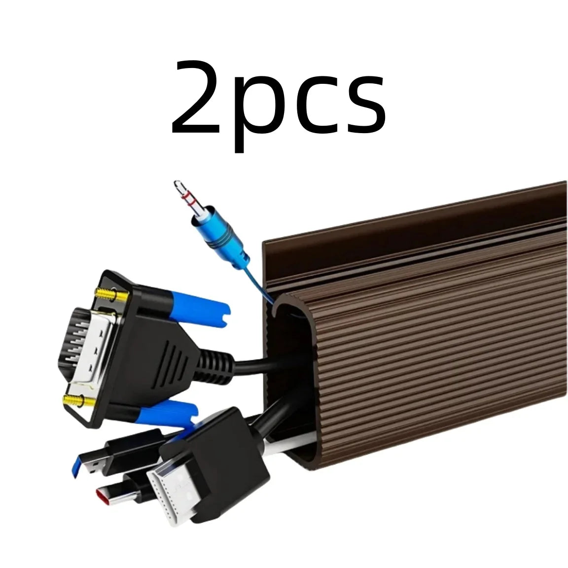 Punch-Free Under-Desk PVC Cable Management Channel Tray Raceway