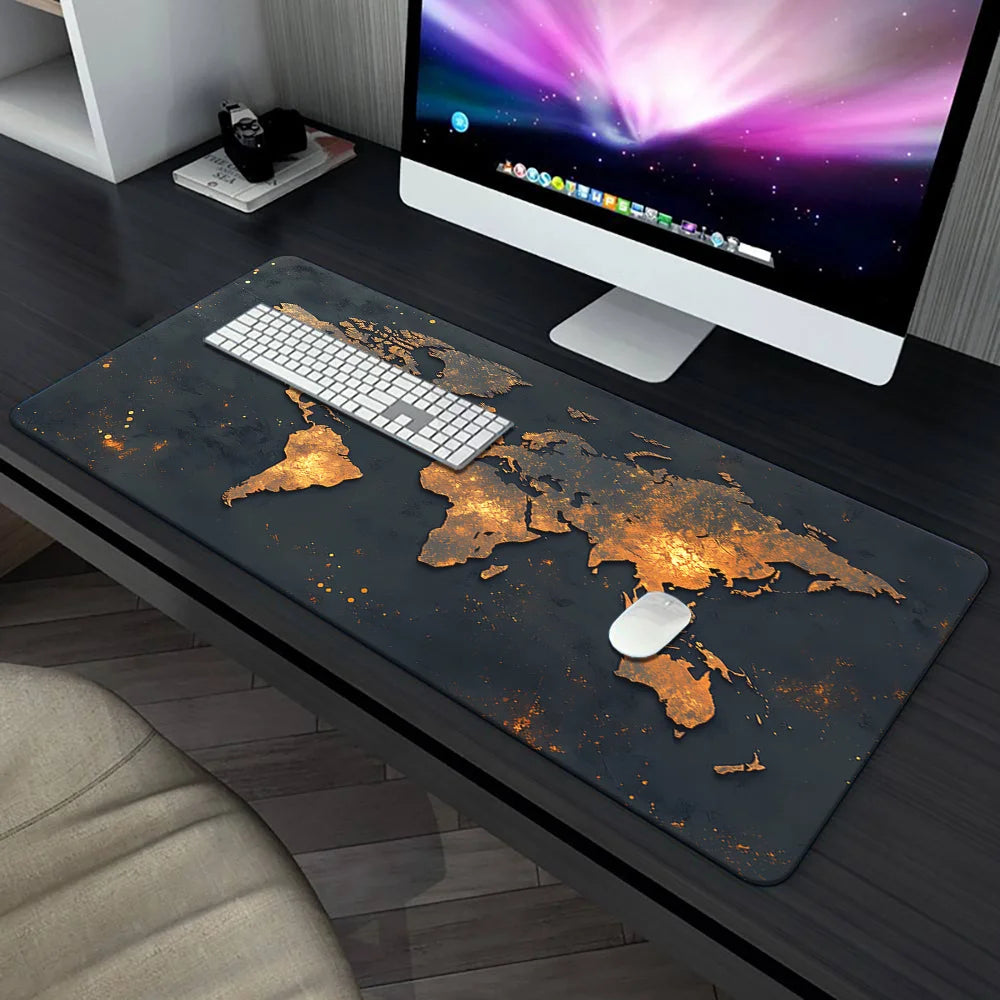 World Map XXL Extended Gaming Mouse Pad Desk Mat