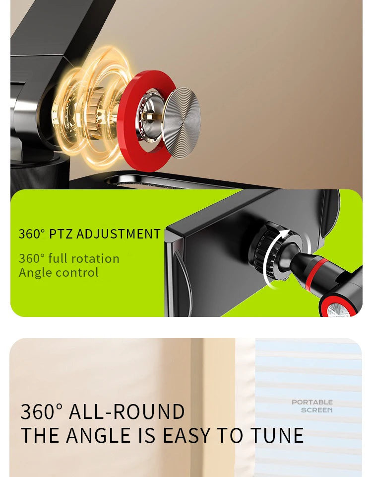 360° Swivel Portable Monitor & Tablet Desk Clamp Mount Stand