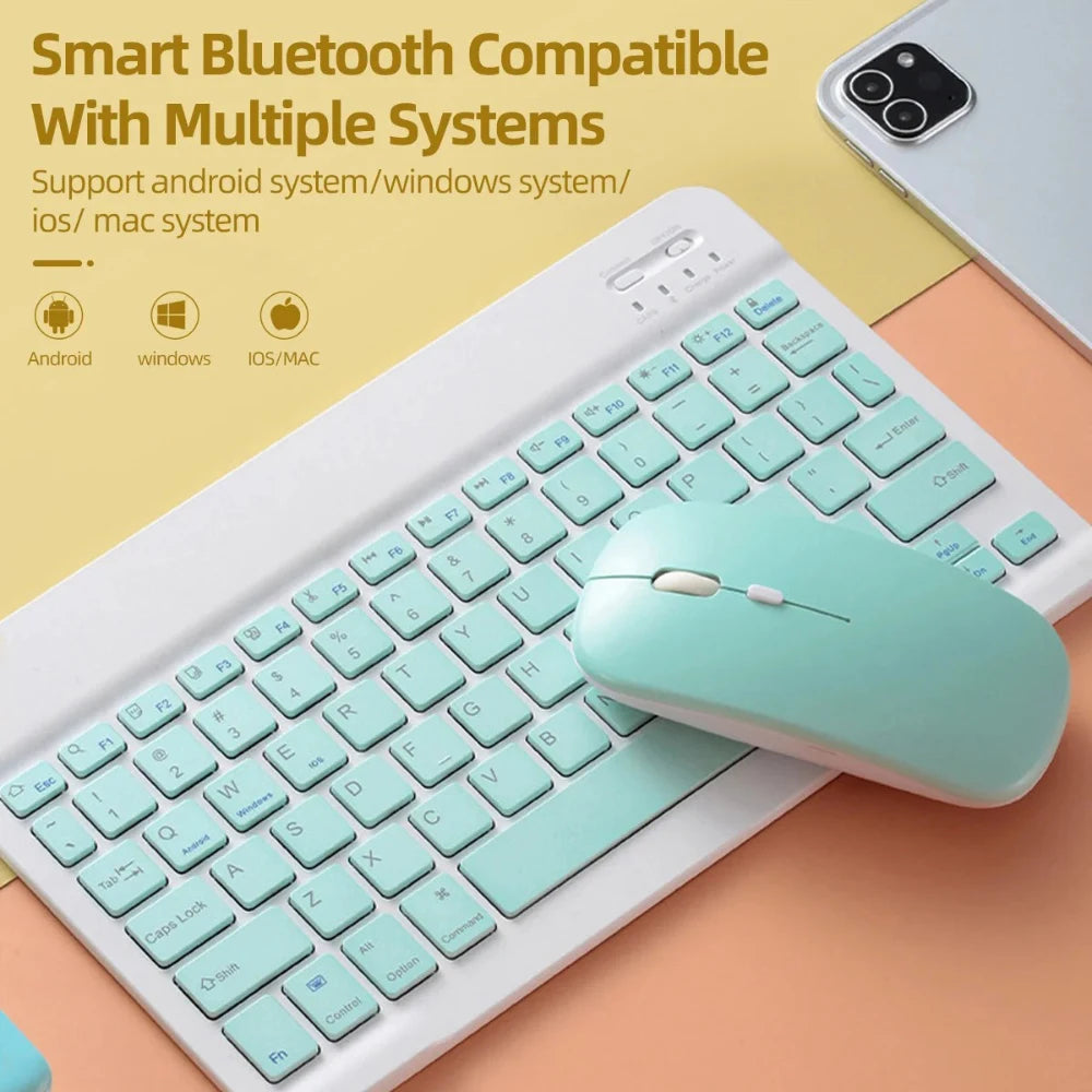 Silent Bluetooth & 2.4G Wireless Mouse - Optical Portable Mouse