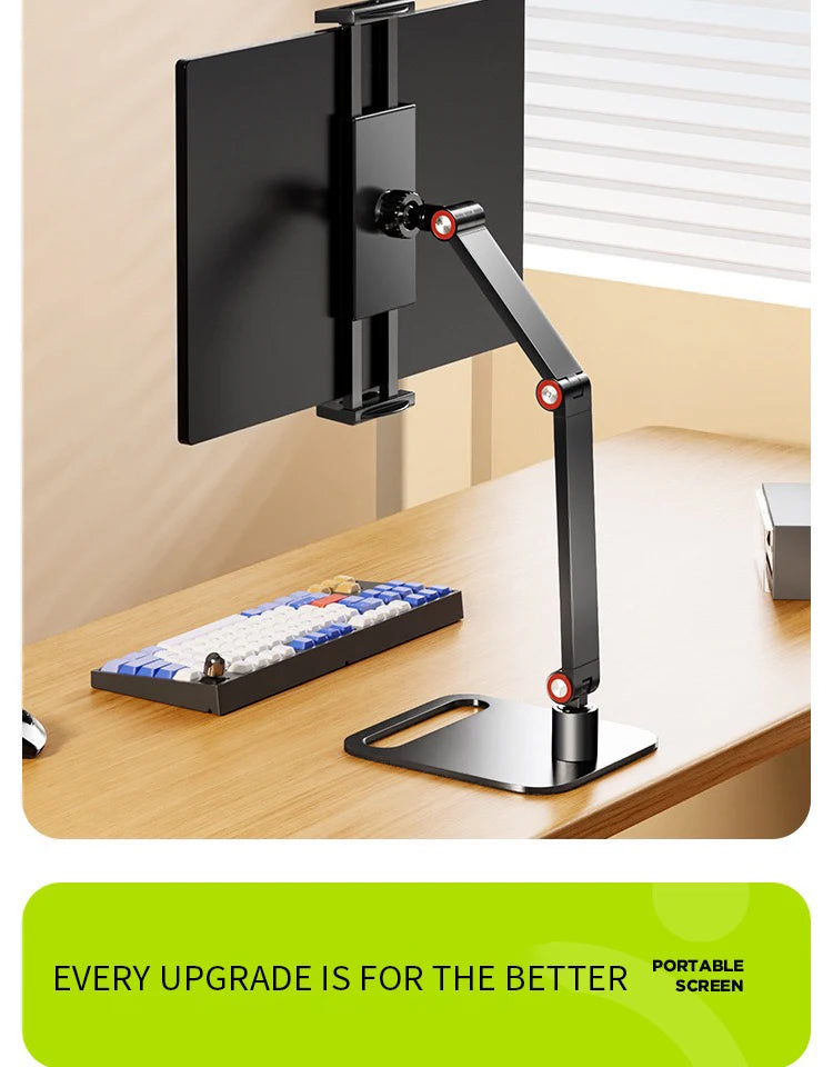 360° Swivel Portable Monitor & Tablet Desk Clamp Mount Stand