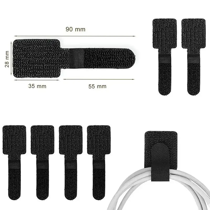 Reusable Nylon Cable Ties Fastening Wire Organizer Straps
