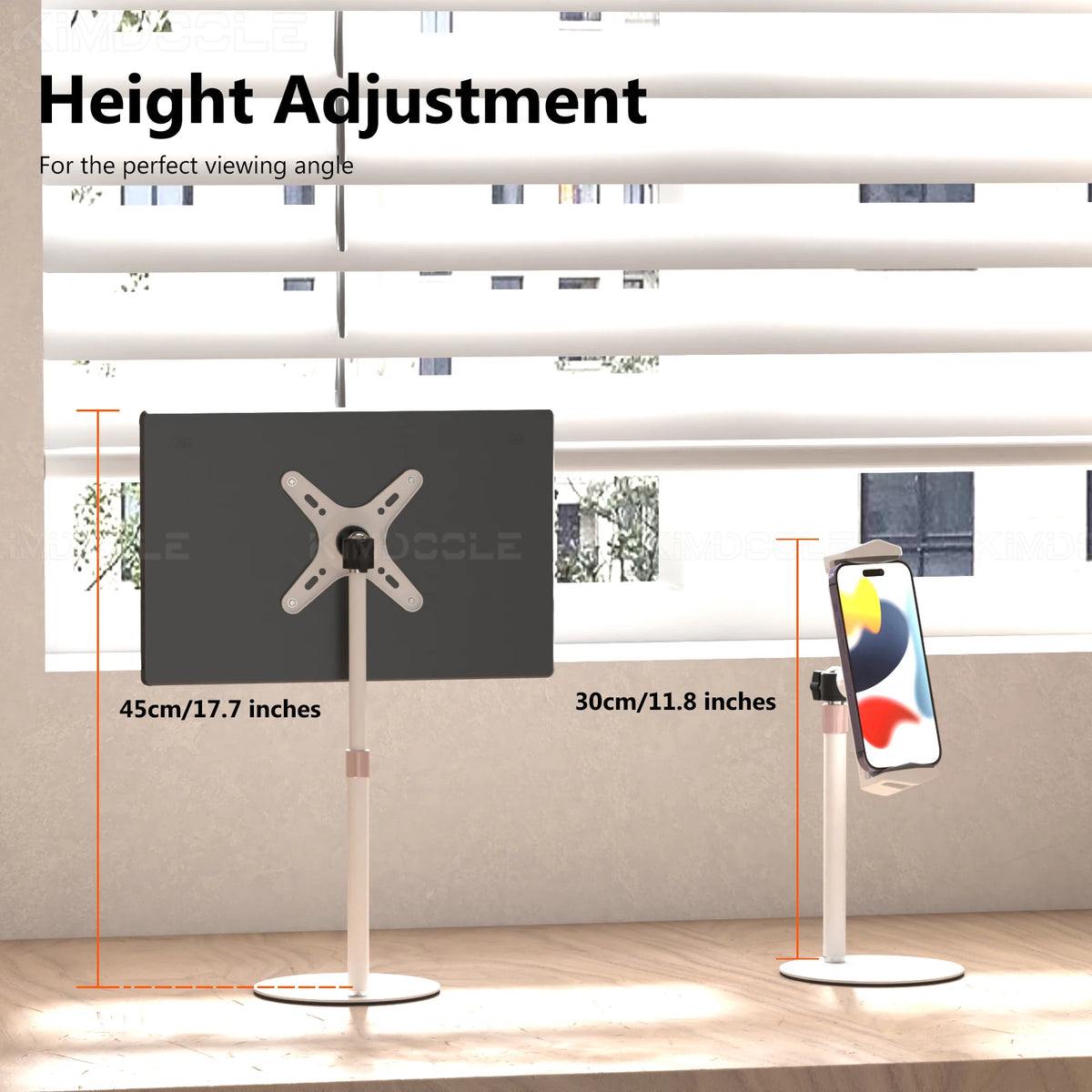 KEEPRO Height Adjustable Portable Monitor & Tablet Stand - VESA Support