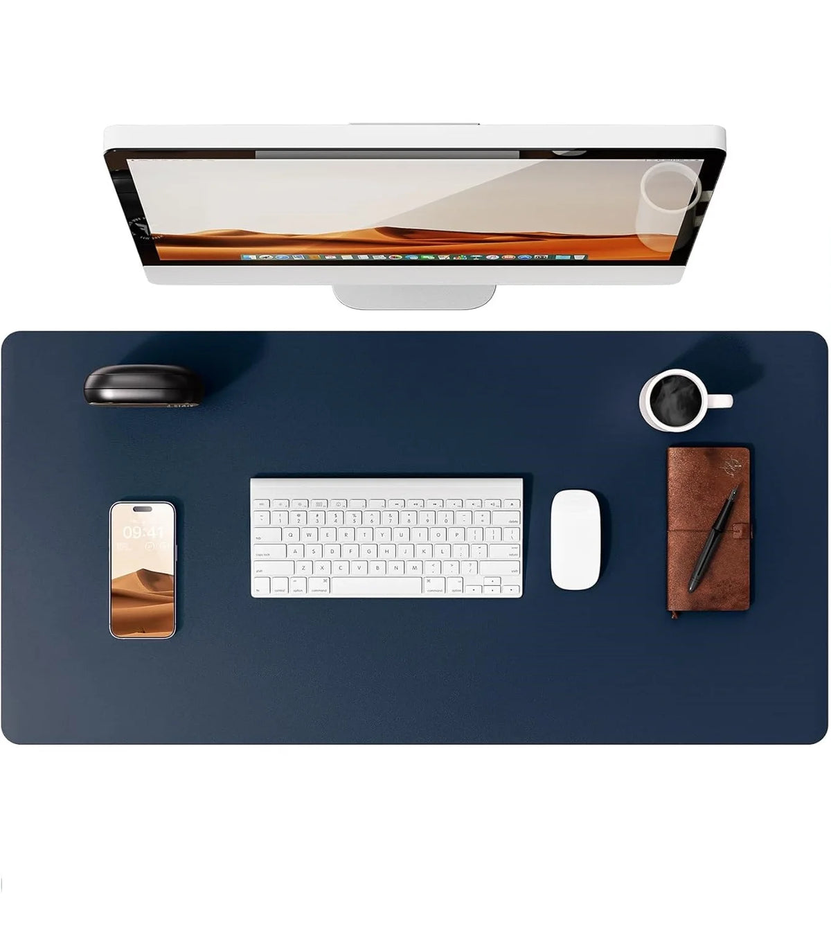 Premium PU Leather Desk Mat Pad & Surface Blotter Protector