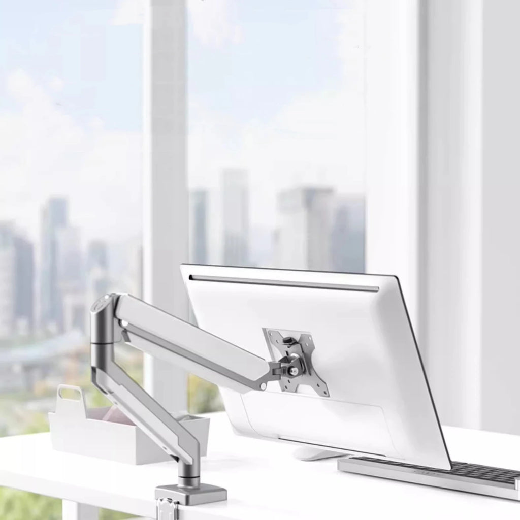 Adjustable Single Monitor Arm Desk Mount Stand - Fits 14" to 32"