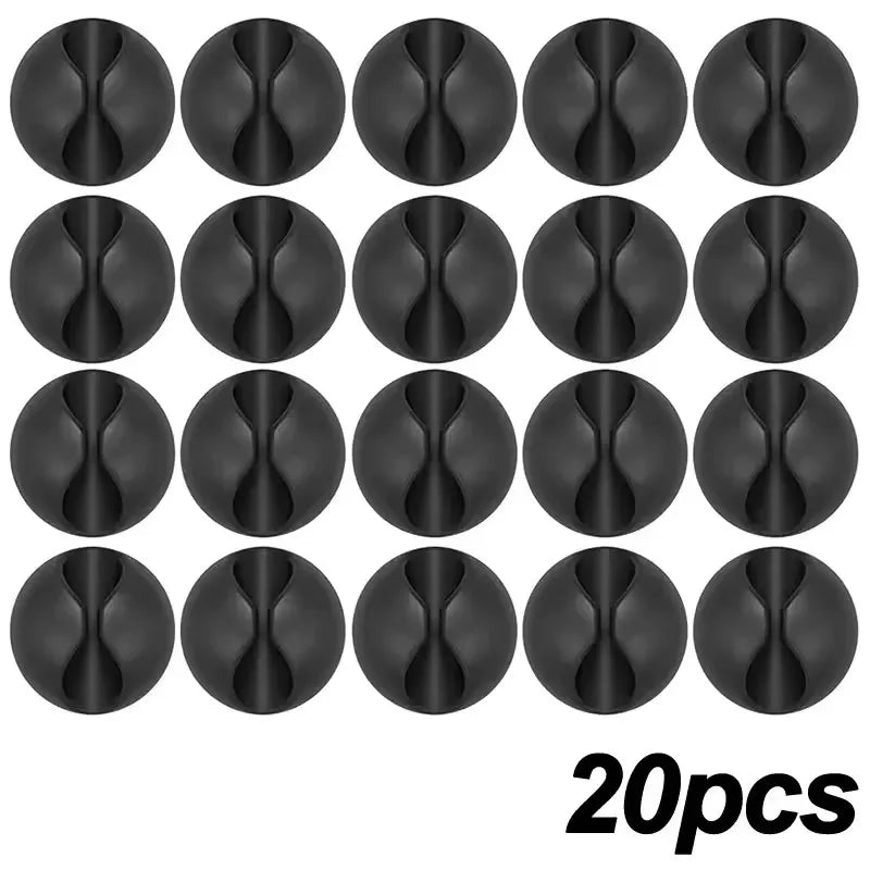 Mini Adhesive Cable Winder & Cord Organizer Clips