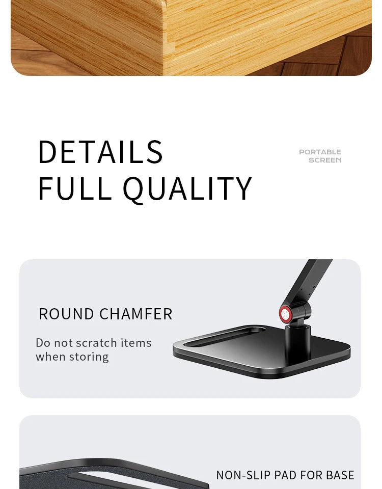 360° Swivel Portable Monitor & Tablet Desk Clamp Mount Stand