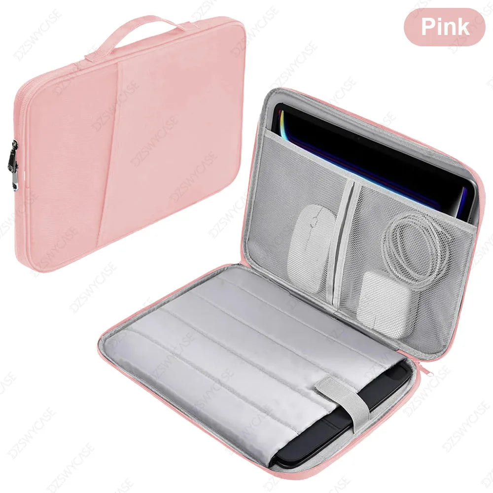 Padded Tablet Sleeve with Pocket – Waterproof Carrying Case for iPad, Samsung & More (11" & 13")