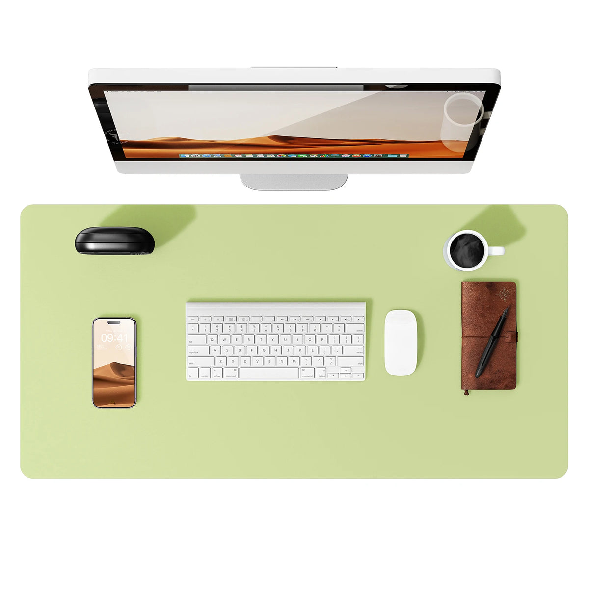 Premium PU Leather Desk Mat Pad & Surface Blotter Protector