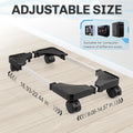 Adjustable Mobile PC Tower CPU Stand with Wheels - Rolling Under-Desk Holder