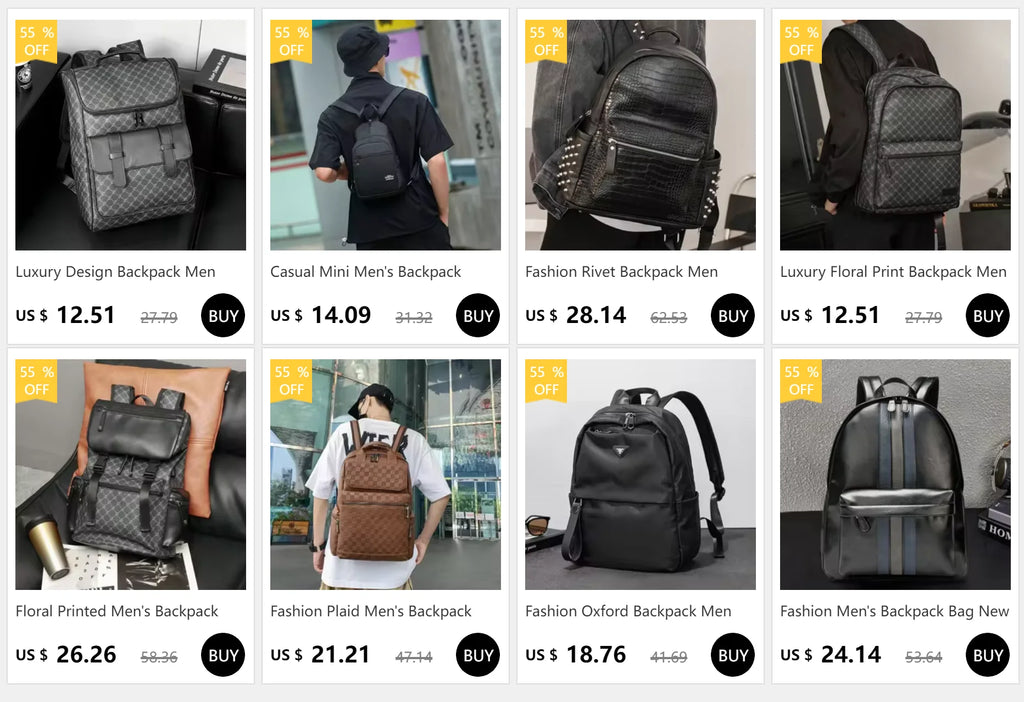 Men's Alligator-Embossed PU Leather Business Duffle Bag