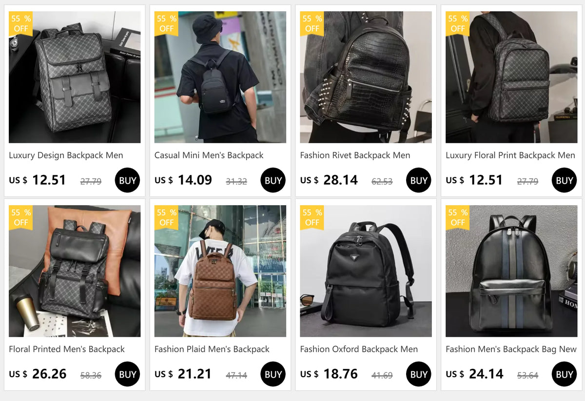 Men's Alligator-Embossed PU Leather Business Duffle Bag