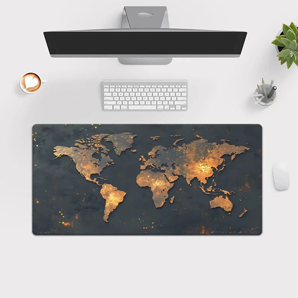 World Map XXL Extended Gaming Mouse Pad Desk Mat