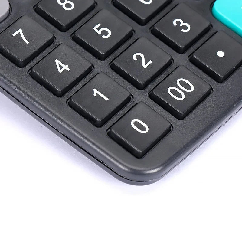 12-Digit Solar Desktop Calculator - Large LCD Display Dual Power