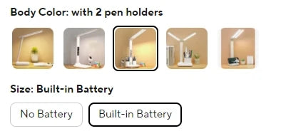 Touch-Dimmable LED Desk Lamp with Clock Calendar & Temperature Display