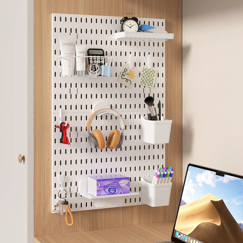 Modular Gaming Room Wall Pegboard Organizer for Controllers & Keyboards