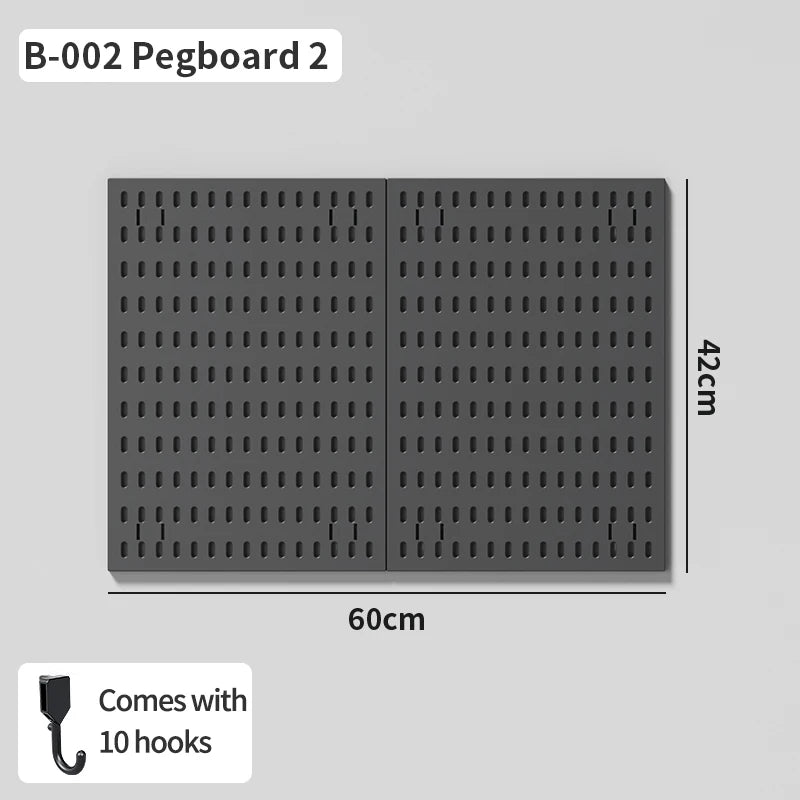 Modular Gaming Room Wall Pegboard Organizer for Controllers & Keyboards