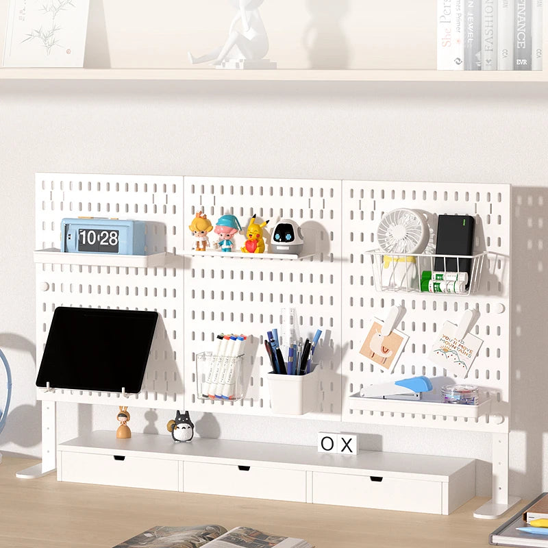 Ultimate Modular Plastic Pegboard System with Hooks Bins Shelves